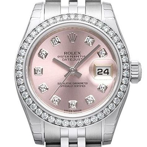 rolex pink silver|Rolex pink face diamond bezel.